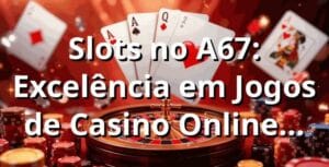 Slots no A67: Excelência em Jogos de Casino Online 2025 🎰